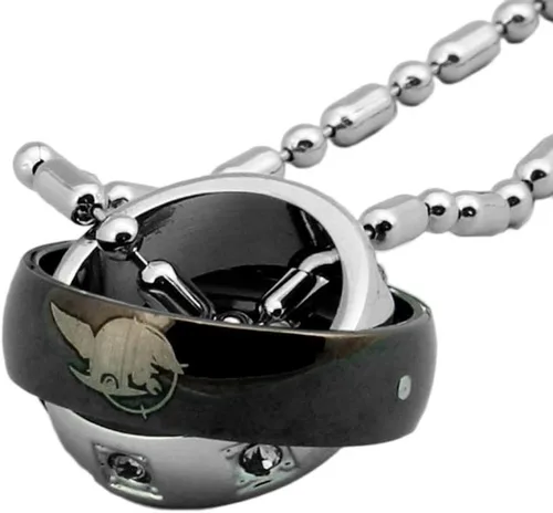 Miniatura 2 de Anime Akame Ga Kill - Colgante de doble anillo de cadena Tatsumi para cosplay