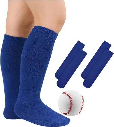 Miniatura 52 de Century Star Calcetines de fútbol de algodón para niños y jóvenes, calcetines de tubo suave, hasta la rodilla, calcetines deportivos largos