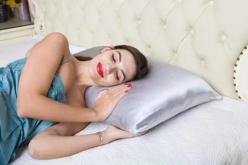 Miniatura 2 de BlueHills 22 Momme - Funda de almohada de seda 100% pura de morera natural suave de ambos lados para cabello y piel, cremallera oculta, paquete de 2