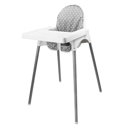 Miniatura 2 de Twoworld Cojín para silla alta IKEA Antilop, funda de asiento para silla alta de bebé, cojín para silla alta IKEA Antilop (gris de moda)