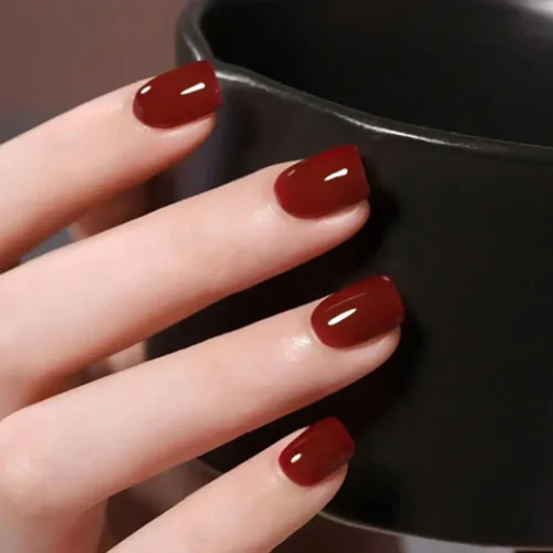 Miniatura 10 de 24 uñas acrílicas a presión, uñas postizas largas con forma de ataúd brillante, color rosa degradado, con diamantes de imitación y purpurina