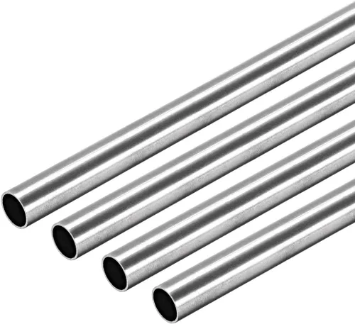 uxcell Tubo redondo de acero inoxidable 304 0.276 in OD 0.016 in espesor de pared 9.843 in de longitud Tubo recto sin costura 4 piezas