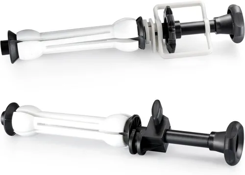 Miniatura 6 de NEEWER Sistema de soporte manual de fondo para montaje en pared de un solo rodillo con 2 ganchos individuales, 2 barras de expansión, 1 cadena