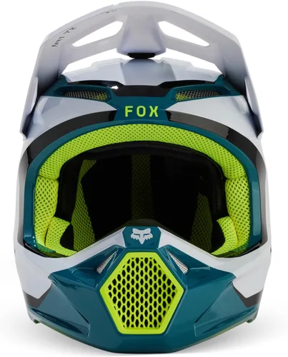 Miniatura 7 de Fox Racing Casco unisex para motocross V1, azul Maui, XXL