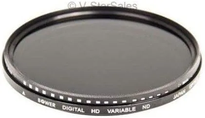Miniatura 2 de Bower Filtro de densidad neutra variable FN52 2.047 in (negro)