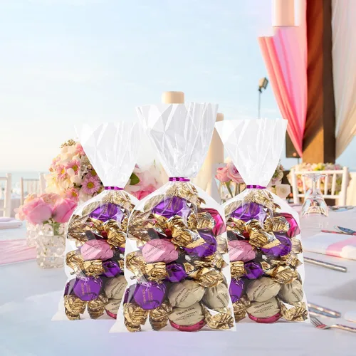 Miniatura 7 de 50 bolsas de celofán transparentes planas de 7" x 12" (A:17.8*A:30.4 cm), bolsas de celofán de polietileno de 2.8 mils para envolver regalos