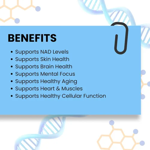 Miniatura 5 de NAD+ Cápsulas 950mg 60 cápsulas vegetales Energía celular y apoyo saludable al envejecimiento aumenta el metabolismo, la inmunidad y la función