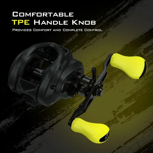 Miniatura 6 de KastKing Skeet Reese Icon Carretes de cebo – Carrete de pesca AutoMag con sistema de frenado doble, marco de aluminio ligero de 7 onzas, arrastre
