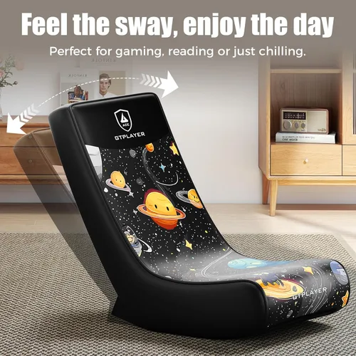 Miniatura 5 de GTPLAYER Silla Mecedora de Piso para Gaming – Silla Mecedora de Piso para Juegos con Limitador de Ángulo, Asiento de Juego Compacto y Ligero