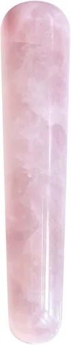 Herramienta hecha a mano JOVIVI, rosa natural con motivos en relieve Gua Sha, para masaje Wand y terapia con acupuntura o tratamiento con agujas