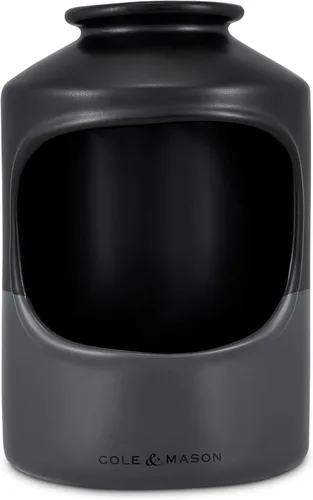 Cole & Mason Strethall Cerdo de sal de cerámica – Soporte de sal de boca abierta para encimera de cocina – esencial absorbente de humedad, tamaño