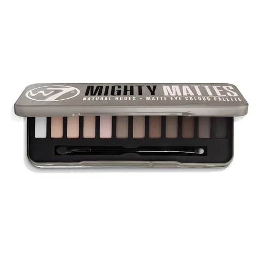 Miniatura 2 de W7 Mighty Mattes - Sombra de ojos – 12 colores nude mate – Paleta de maquillaje impecable y natural de larga duración