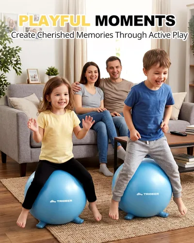 Miniatura 8 de Trideer Asiento flexible para aula primaria, sillas de pelota de yoga para niños, silla tambaleante de suministros escolares para niños sensoriales