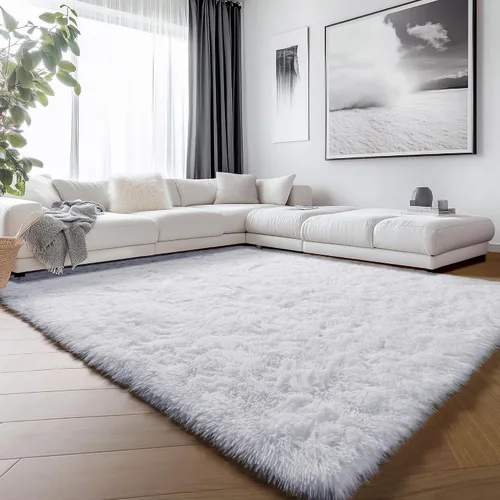 Miniatura 43 de ONASAR - Alfombra de pasillo negra de 2 x 6 pies, esponjosa, lavable, ultrasuave, afelpada, peluda, tapete para bebés, dormitorio de niños, armario