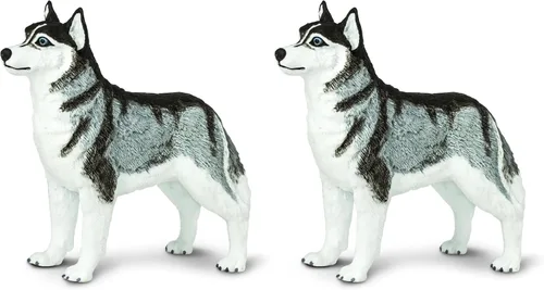 Miniatura 9 de Safari Ltd. Figura de Husky Siberiano – Figura detallada de plástico de 3.25 pulgadas – Divertido juguete educativo para niños, niñas y niños a