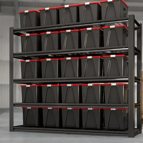Miniatura 5 de 62" W x 24" D x 84" H Estantería de Garaje de Metal Resistente, Estantes de Almacenamiento de 3500LBS, Estantes de Metal Ajustables