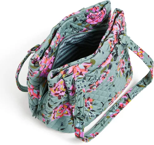 Miniatura 3 de Vera Bradley Bolso bandolera de algodón con múltiples compartimentos para mujer