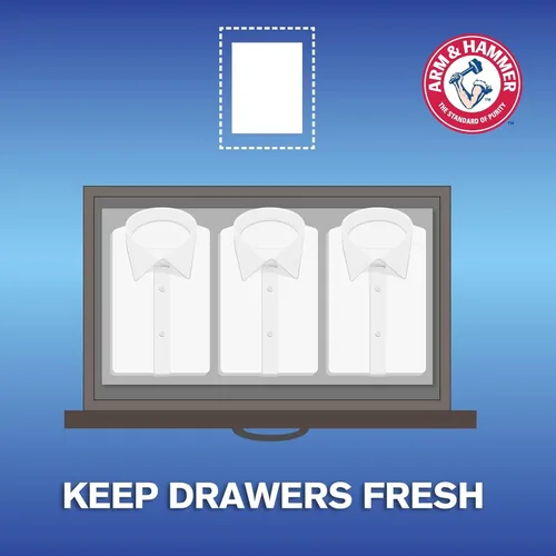 Miniatura 4 de Arm & Hammer Essentials - Hojas suavizantes de telas, lluvia de montaña, 144