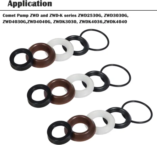 Miniatura 5 de Kit de embalaje Kit de reparación de sello de agua 5019006400 adecuado para bomba de lavadora a presión ZWD Serie ZWDK 15MM