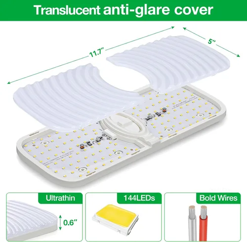 Miniatura 5 de Aaleds Luces interiores de caravana, luces LED de 12 voltios de 1200 lm, luces de cámper de 12.5 W, luces LED de RV para interiores de 12 V, luz