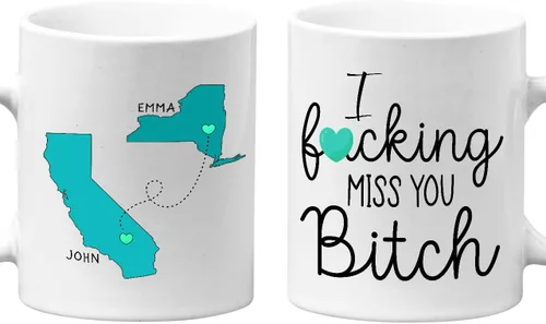 Miniatura 12 de Tazas de café de cerámica personalizadas corazón dorado, nombre personalizado y est. para parejas, conjunto de dos, cumpleaños, aniversario, regalo