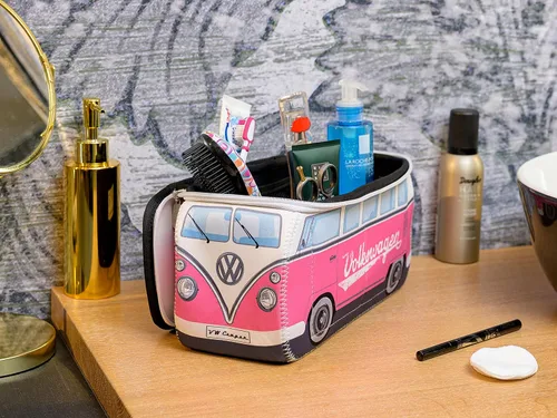 Miniatura 4 de BRISA VW Collection – Volkswagen Bolsa universal de neopreno para maquillaje, cosméticos, artículos de tocador para farmacia de viaje, en diseño