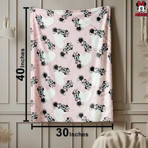 Miniatura 2 de Manta de Minnie Mouse Manta para arreglar de Minnie Mouse Manta para bebé de Minnie Mouse de felpa suave y forro polar Alfombra de 30" x 40