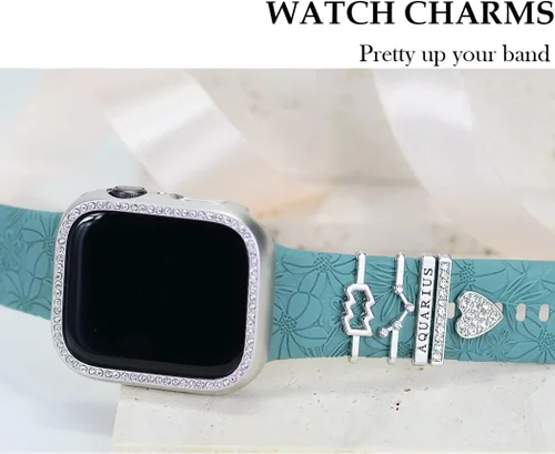 Miniatura 2 de Abalorios de Correa de Reloj Decorativos de 12 Constelaciones para Mujeres Compatibles con Apple Watch de 38 mm, 40 mm, 41 mm, 42 mm, 44 mm, 45 mm