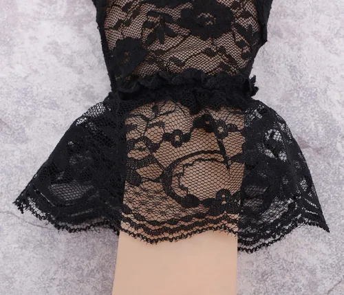 Miniatura 6 de Simplicity Guantes de encaje floral vintage para mujer