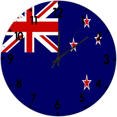 Miniatura 323 de Cheyan Reloj de pared con bandera de Canadá de 12 pulgadas, silencioso, sin tictac, de PVC, funciona con pilas, reloj redondo decorativo, regalo