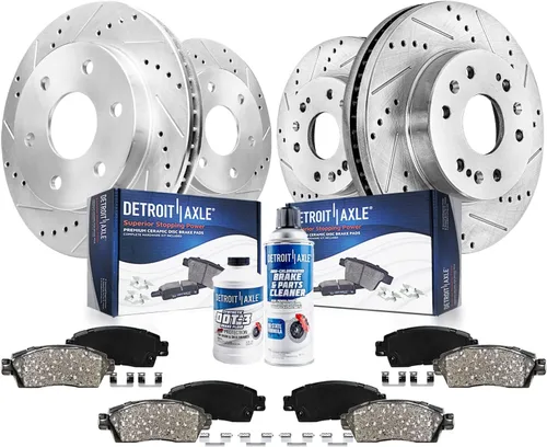 Miniatura 30 de Detroit Axle - Kit de freno trasero para Ford Fusion Lincoln MKZ Zephyr Mazda 6 Mercury Milan, repuesto de pastillas de freno de cerámica