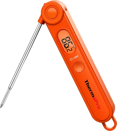 Miniatura 8 de ThermoPro Termómetro digital para carne con indicador de temperatura, termómetro de alimentos de lectura instantánea con sonda y luz de fondo