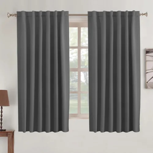 Miniatura 58 de Turquoize Cortinas Opacas para Tratamiento de Ventana con Trabillas Traseras para Sala de Estar/Dormitorio, Tratamientos de Ventana con Aislamiento