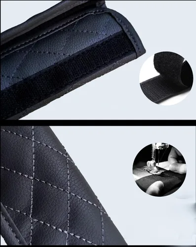 Miniatura 4 de Paquete de 4 fundas brillantes para manija de puerta de seguridad para automóviles, con cristales brillantes, almohadillas protectoras para manija