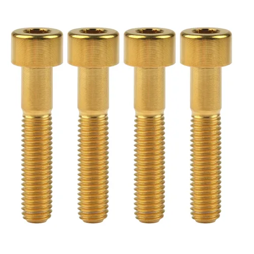 Miniatura 22 de Tornillos de titanio Ti M8 x15 20 25 30 35 40 45 50 60 2.756 in 0.049 in de paso hexagonal Allen Tornillos de cabeza hueca paquete de 4