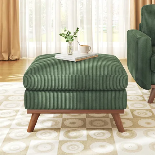 Miniatura 8 de Vesgantti Sofá modular en forma de U de 119 pulgadas, sofá modular de pana con asiento profundo y soporte de resortes, sofá convertible con 2 Beige