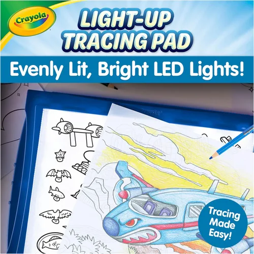 Miniatura 4 de Crayola Almohadilla de trazado iluminada: proyector de dibujo y trazado azul, para niños, regalos de vacaciones y Navidad para niñas y niños, mesa