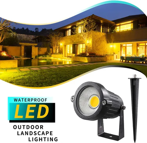 Miniatura 3 de Luces LED de paisaje, 5 W 120 V CA para caminos al aire libre, jardín patio, luz de inundación impermeable IP65, foco al aire libre con estaca