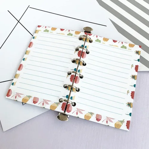 Miniatura 9 de STOBOK Paquete de 100 hojas de cuaderno con rayas anchas para diario