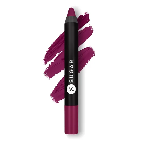 Miniatura 15 de SUGAR Lápiz labial Matte as Hell para mujeres Dura hasta 12 horas Lápiz labial con sacapuntas 2.8gm - 01 Scarlett O'Hara