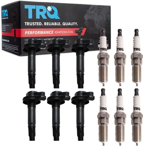 Miniatura 116 de Kit de Bobina de Encendido y Bujía TRQ 8 Piezas Bujías de Iridio Compatibles con Mercedes-Benz C250 2012-2015 y SLK250 2012-2015