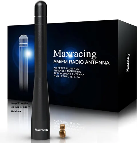 Miniatura 37 de MAXRACING - Antena corta para camión compatible con Z3 y Z4 1996-2016, segura para autolavado, antena de repuesto de aluminio