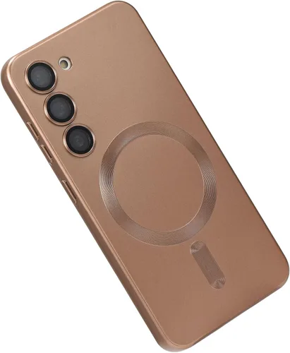 Miniatura 17 de Funda magnética para Samsung Galaxy S22 Ultra, silicona suave, delgada, antiarañazos, con protección de cámara, compatible con MagSafe, color negro