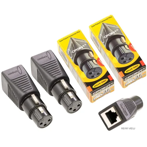 Miniatura 8 de SIRS-E CPoint XLR RJ45 - Adaptador CPoint XLR RJ45 Ethernet a DMX512, convertidor de cable hembra de 3 pines, XLRJ45-3F