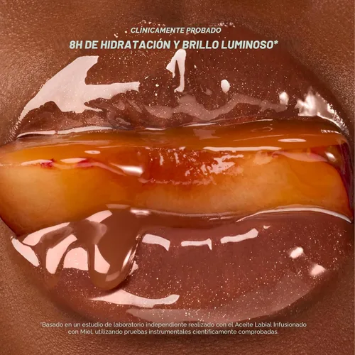Miniatura 4 de Gisou Aceites labiales con infusión de miel Gloss Hour Edition, juego de brillo labial hidratante y no pegajoso con remolino de frambuesa, melocotón