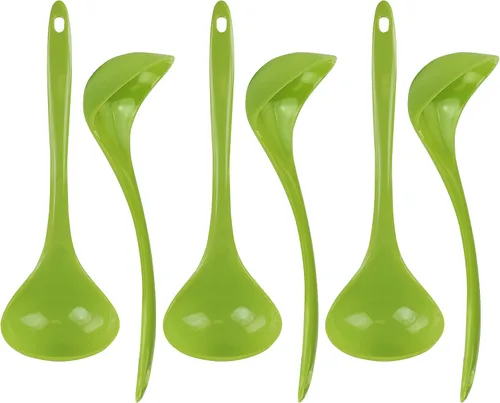 Miniatura 20 de Reston Lloyd Cucharón de melamina para sopa de cocina, utensilio de alta calidad con mango ergonómico resistente al calor, plástico duradero sin