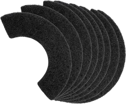 Miniatura 12 de Lubise 8 filtros de carbón de 0.4 pulgadas compatibles con caja de arena Van Ness para gatos, filtros de olor de repuesto de carbón activado de alta