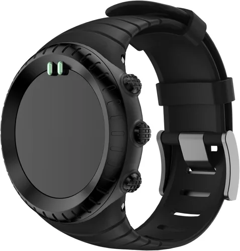 Miniatura 2 de Suunto Core Strap, Rubber Replacement Watch Band for Suunto Core SS014993000. Negro