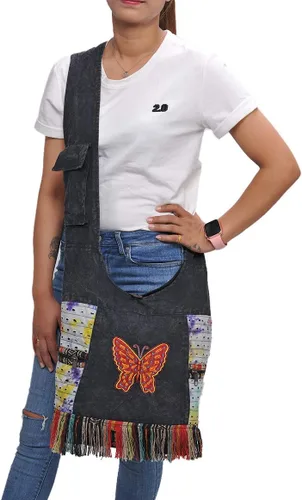 Miniatura 2 de THE COLLECTION ROYAL Hobo - Bolso cruzado para mujer, bolso bohemio, bolso bohemio, bolso hippie, bolso indie, bolso de tela para mujer