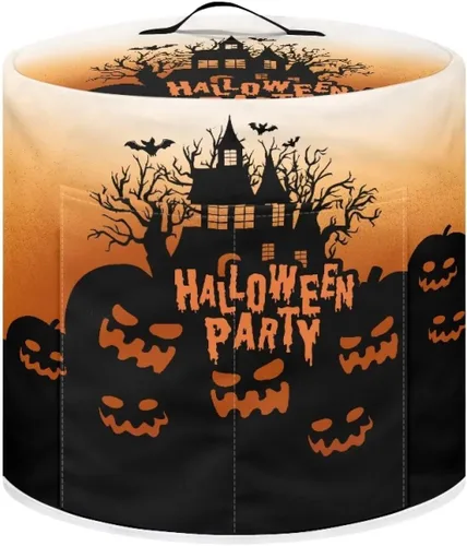 Miniatura 11 de GLENLCWE Funda para olla a presión de esqueleto de sangre roja para olla arrocera de 3 cuartos de galón, cubierta antipolvo de Halloween, cubierta